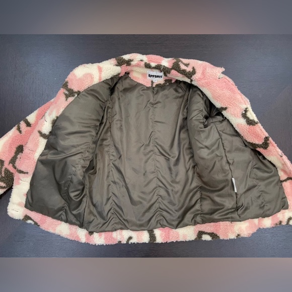 APPARIS women’s Theresa Camo Faux Shearling Jacket Pink - Picture 5 of 16